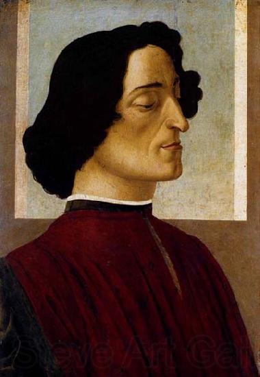 BOTTICELLI, Sandro Portrait of Giuliano de- Medici